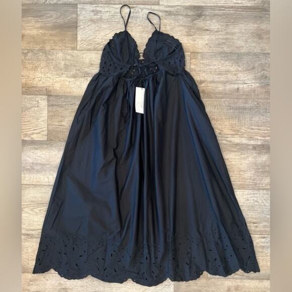 ZARA Embroidered Eyelet Midi Dress NWT LAST ONE!!! - Picture 16 of 16